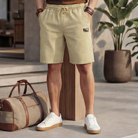Killer Men Khaki Solid Shorts