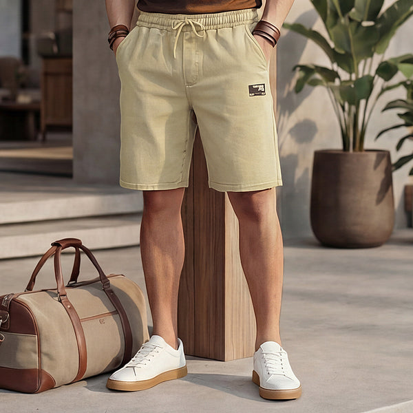 Killer Men Khaki Solid Shorts