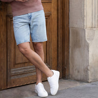 Killer Men Light Blue Solid Shorts