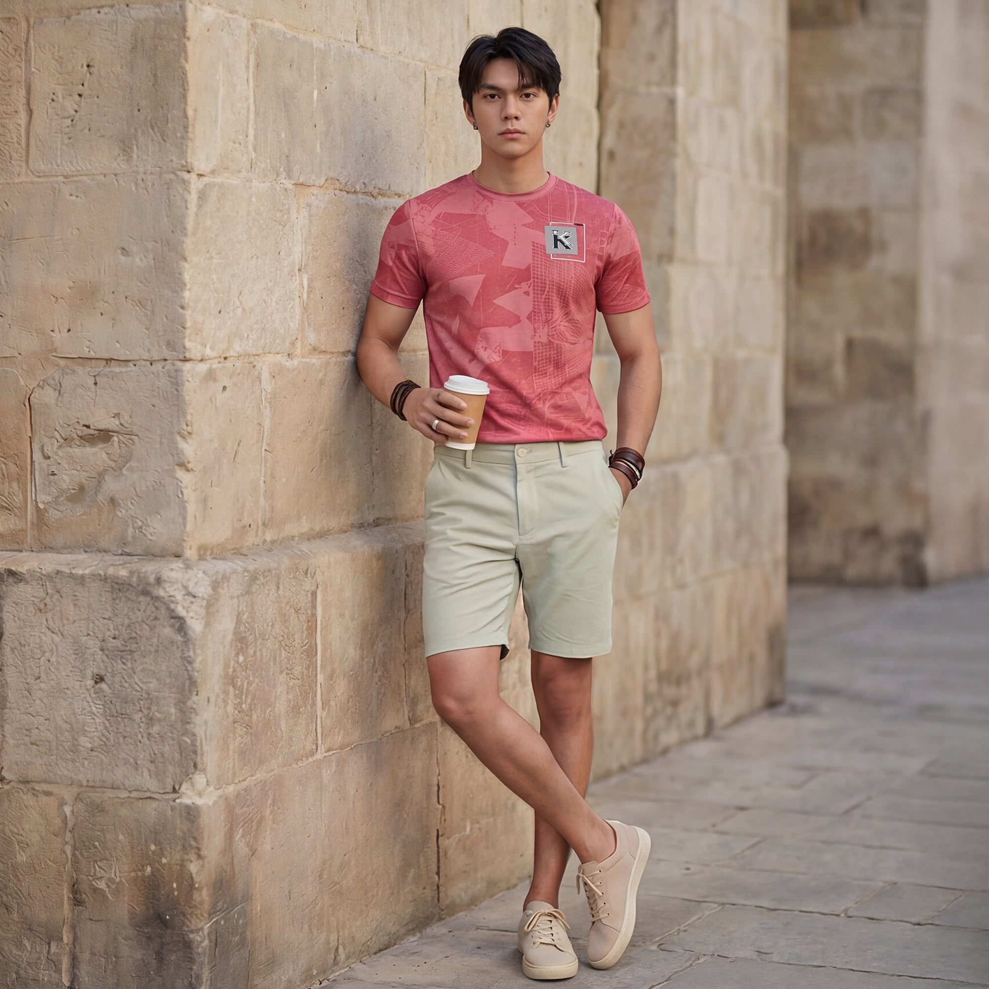 Killer Men Light Green Solid Shorts