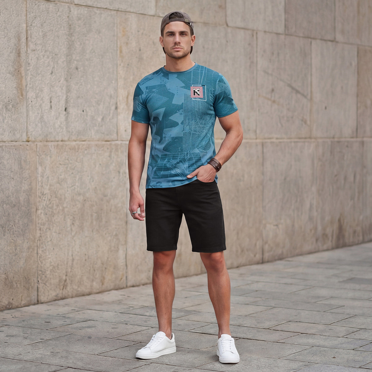 Killer Men Black Solid Shorts