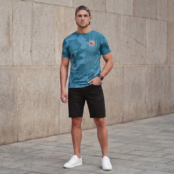 Killer Men Black Solid Shorts