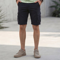 Killer Men Blue Solid Shorts