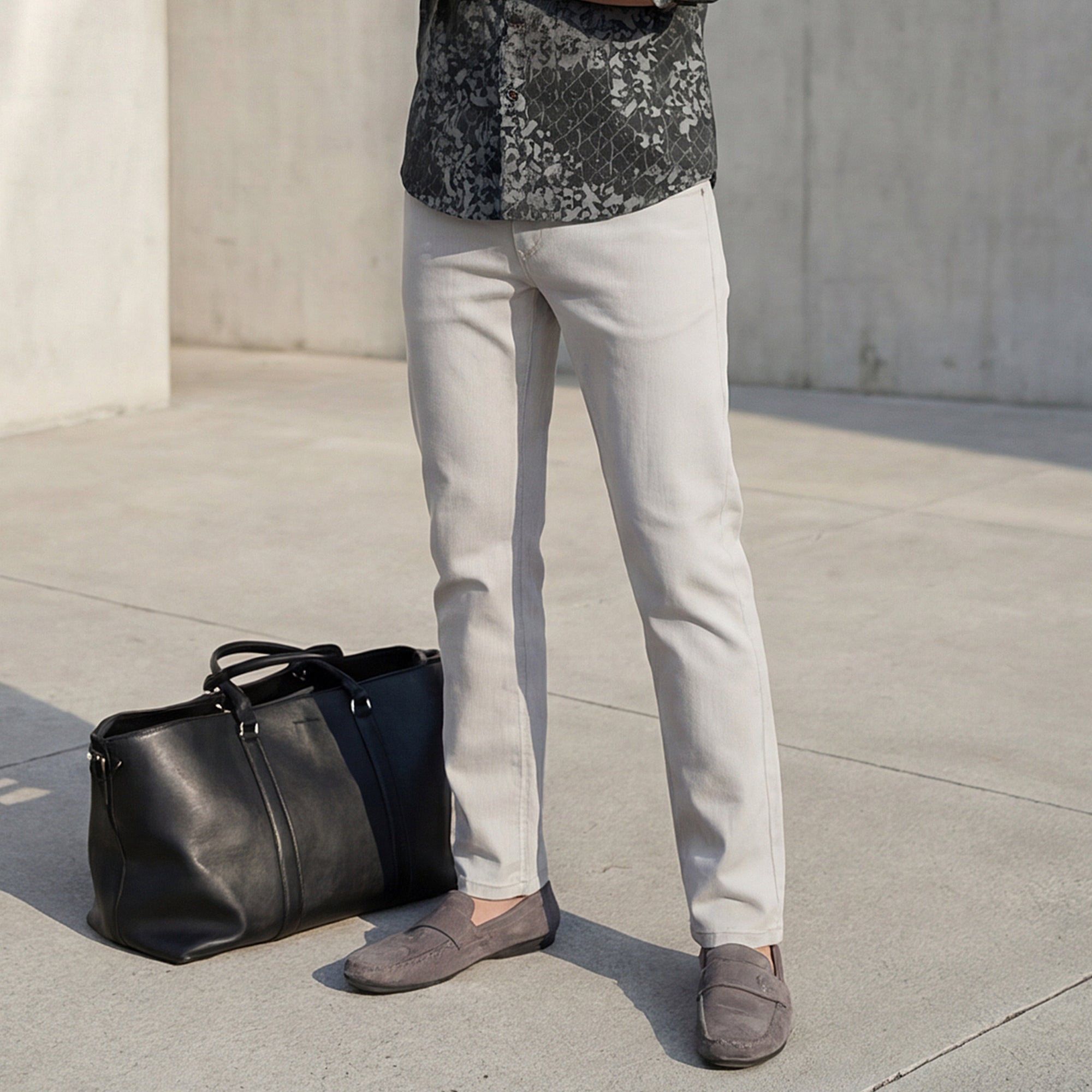 Killer Men Light Grey Slim Fit Pants