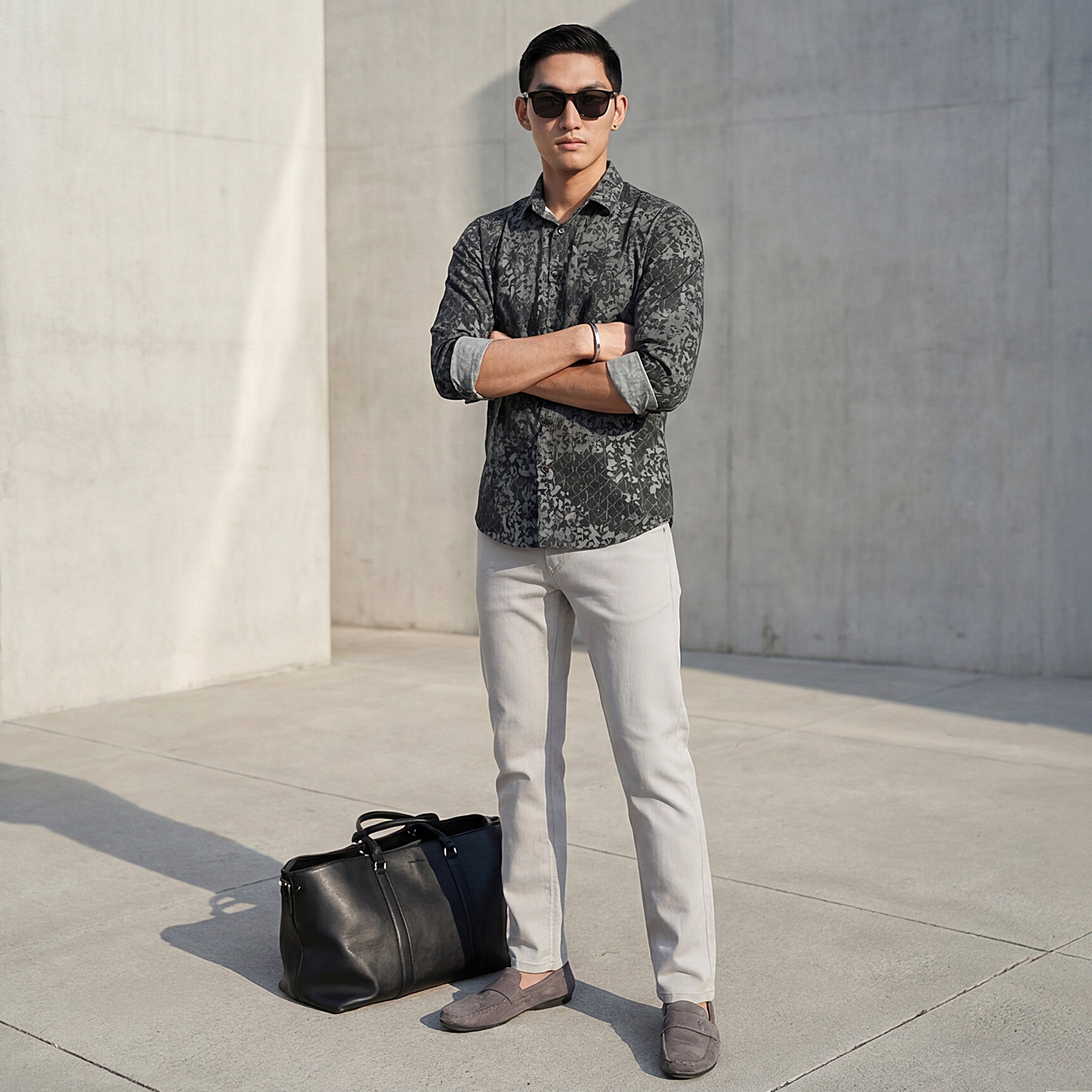 Killer Men Light Grey Slim Fit Pants