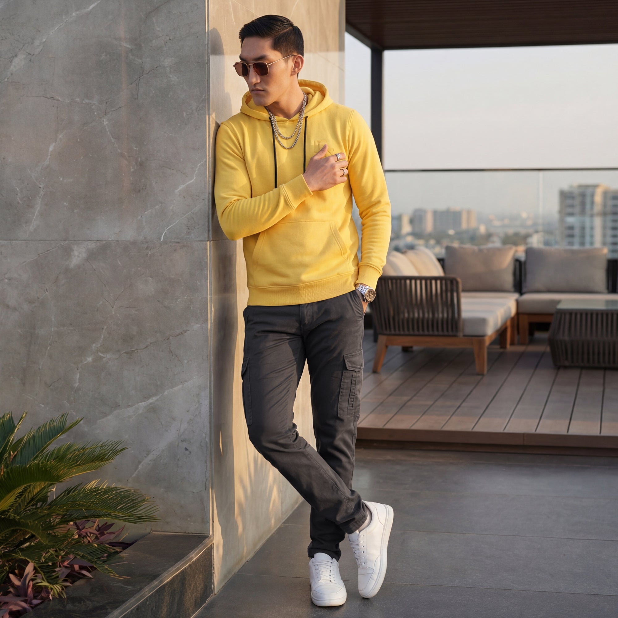 Killer Men Grey Solid Cargo