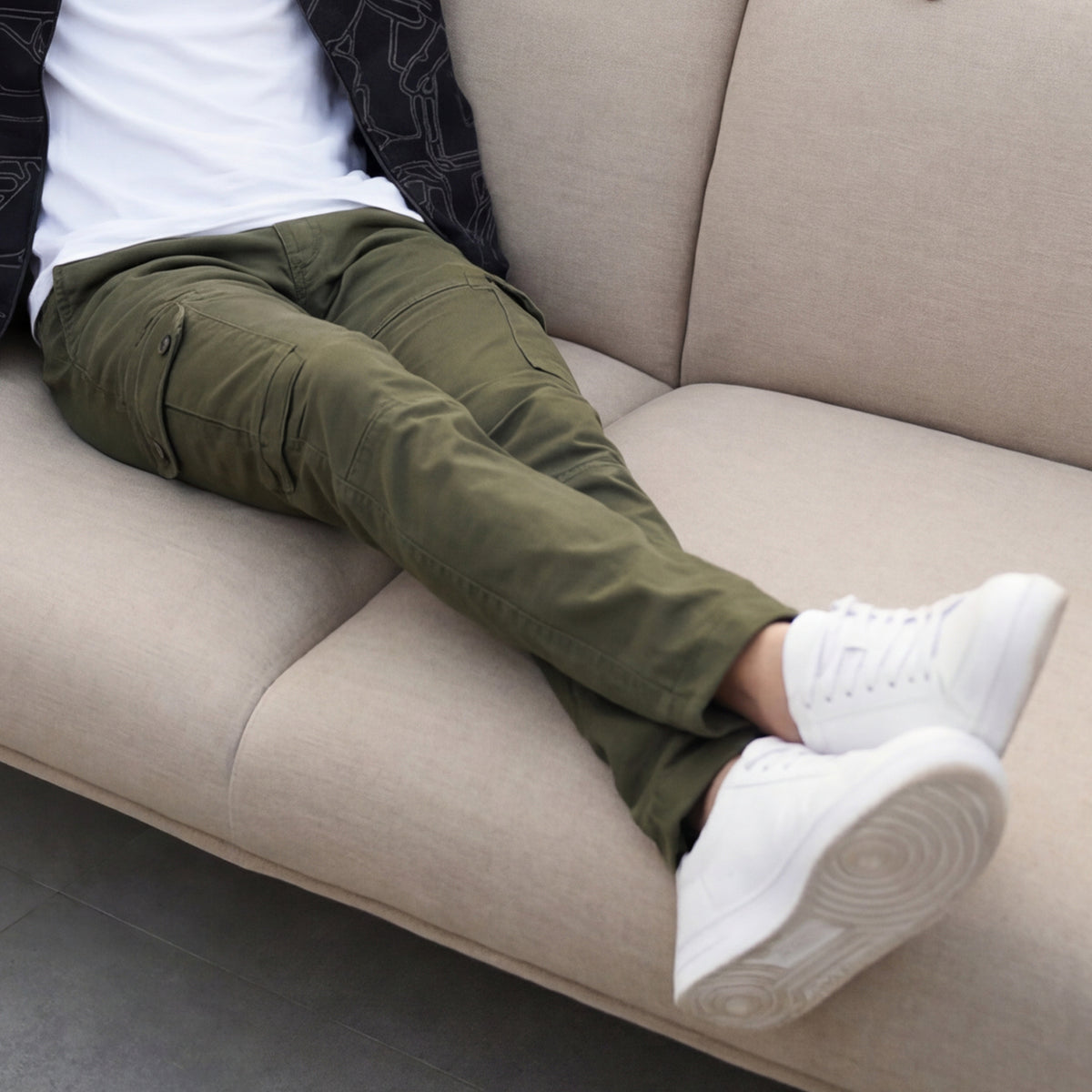 Killer Men Green Solid Cargo