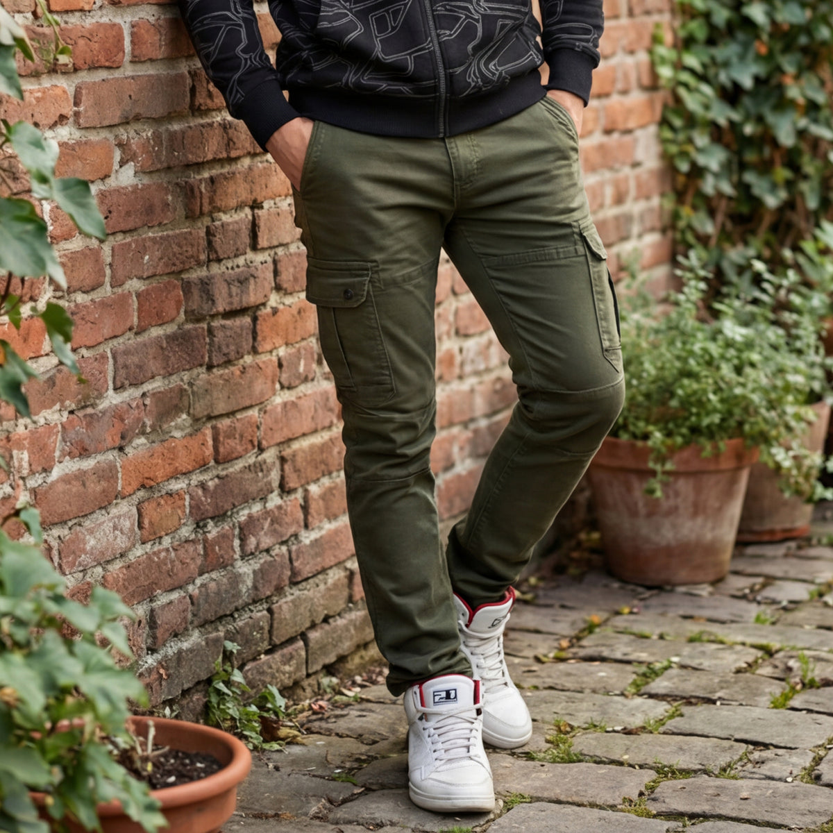 Killer Men Green Solid Cargo
