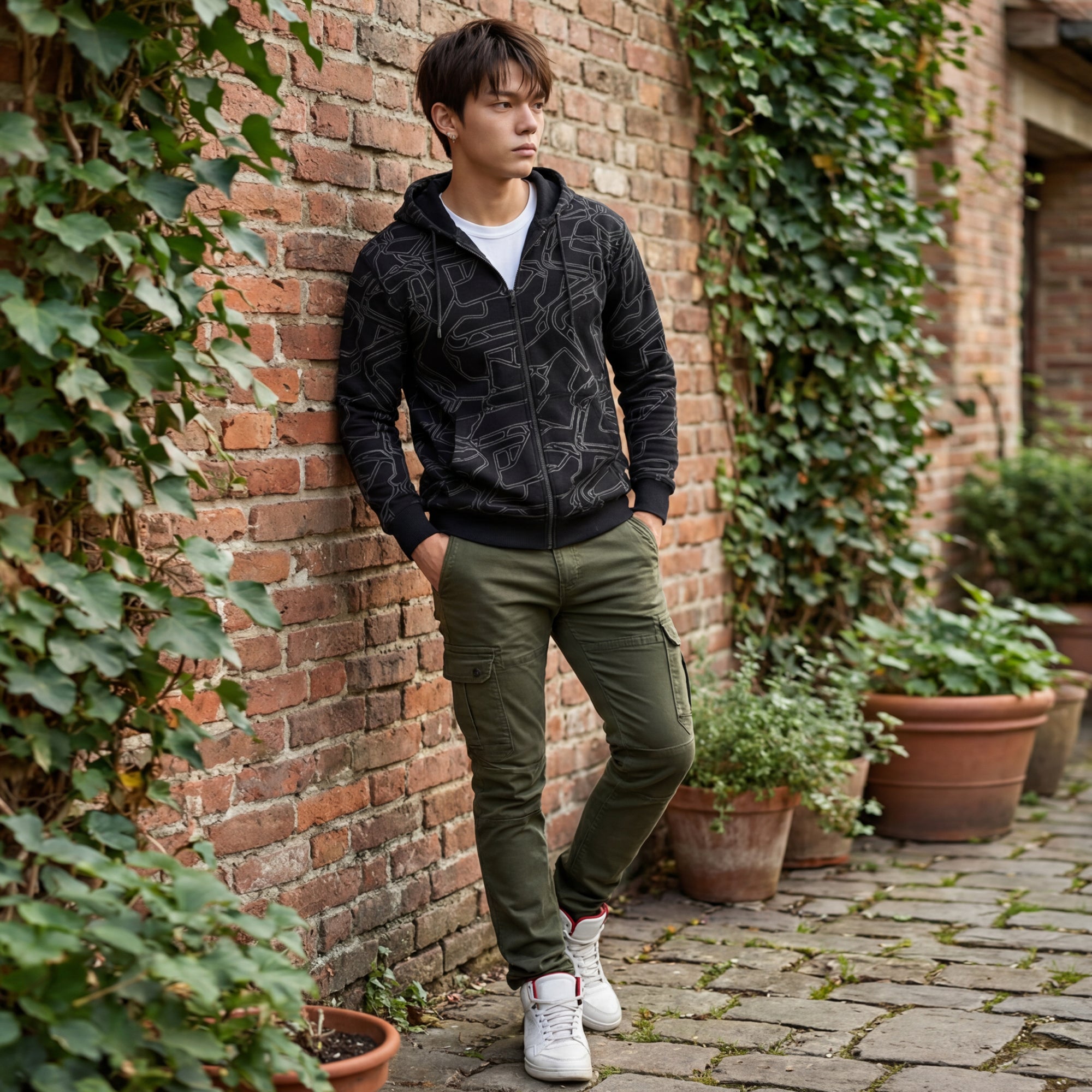 Killer Men Green Solid Cargo