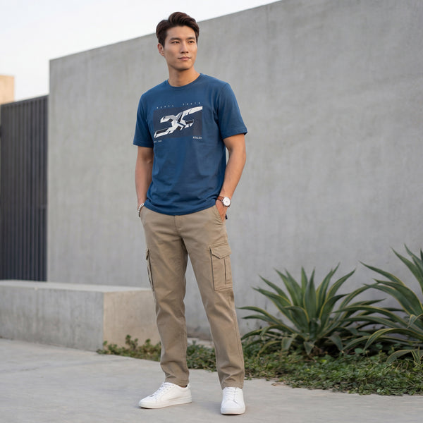 Killer Men Khaki Solid Cargo