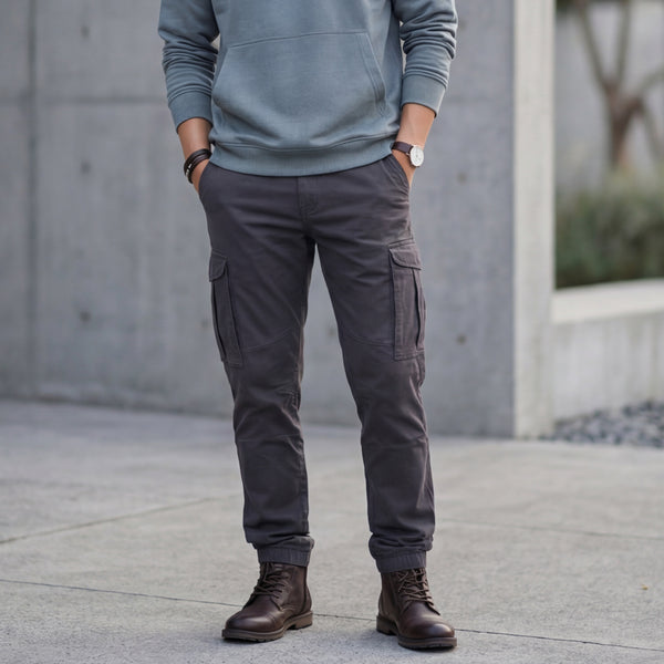 Killer Men Dark Grey Solid Cargo