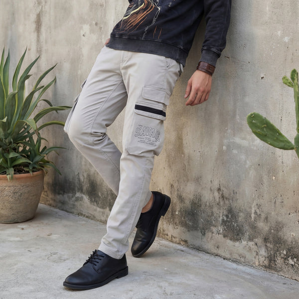 Killer Men Grey Solid Cargo