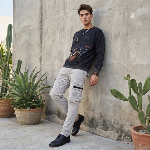 Killer Men Grey Solid Cargo