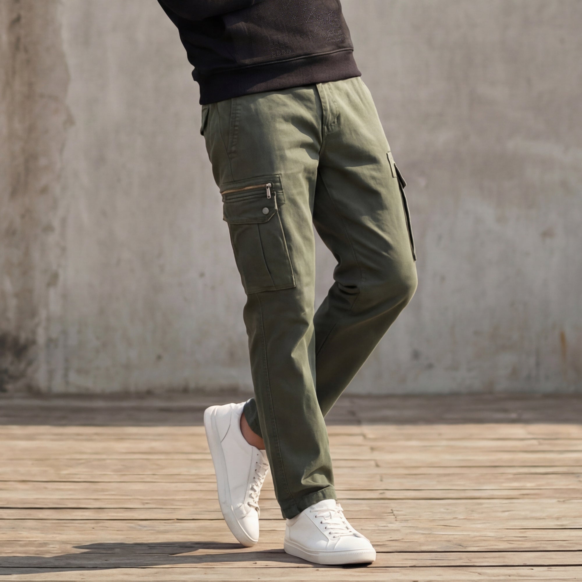 Killer Men Green Solid Cargo