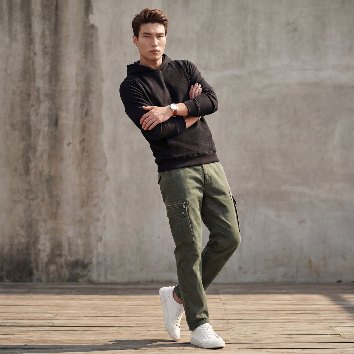 Killer Men Green Solid Cargo