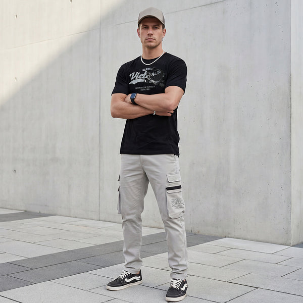 Killer Men Black Printed Slim Fit T-Shirts