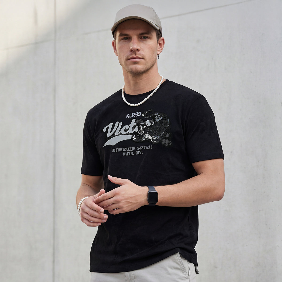 Killer Men Black Printed Slim Fit T-Shirts