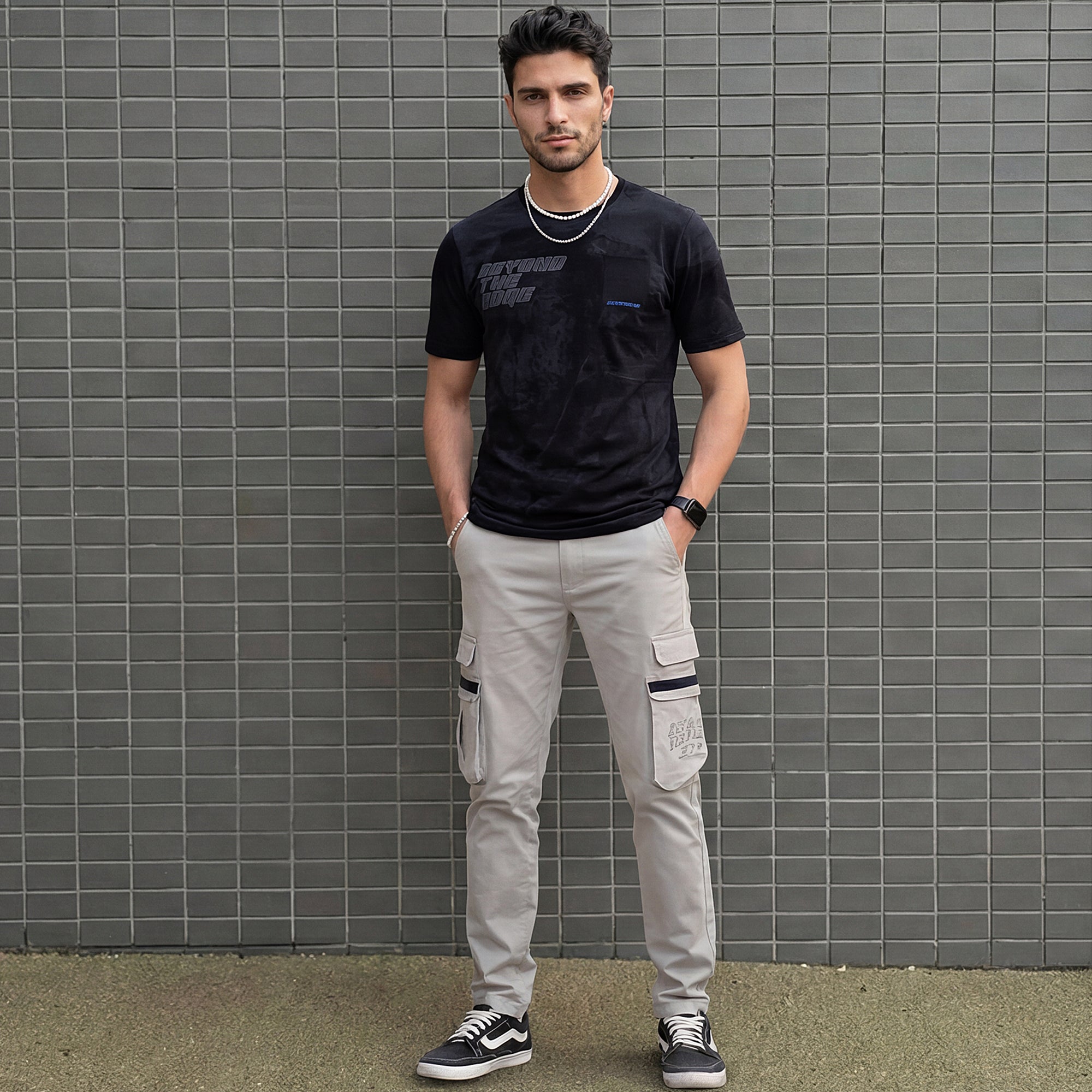 Killer Men Black Printed Slim Fit T-Shirt