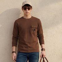 Killer Men Coffee Solid Slim Fit T-Shirts