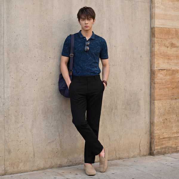 Killer Men Dark Blue Printed Slim Fit T-Shirt