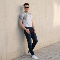 Killer Men White Printed Slim Fit T-Shirt
