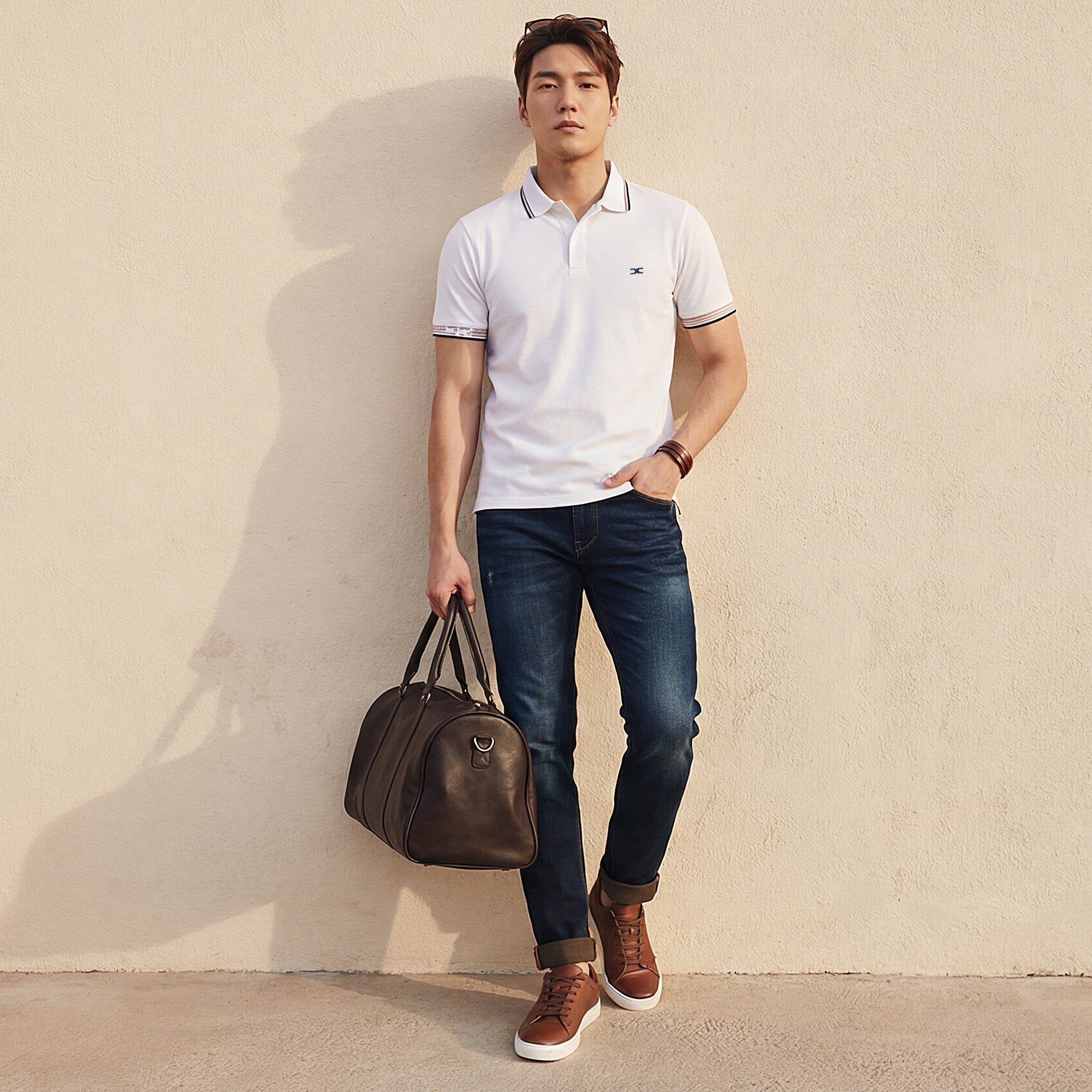 Killer Men White Solid Slim Fit T-Shirts