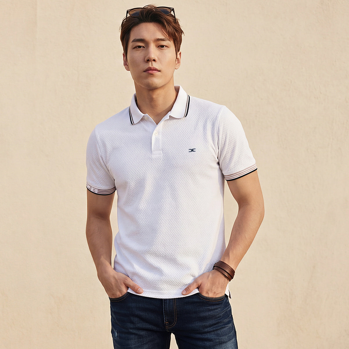 Killer Men White Solid Slim Fit T-Shirts