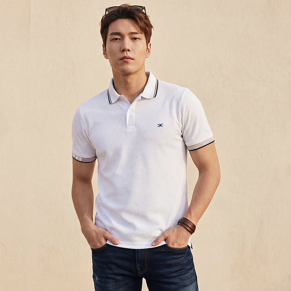 Killer Men White Solid Slim Fit T-Shirts