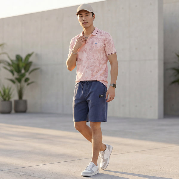 Killer Men Peach Printed Slim Fit T-Shirt