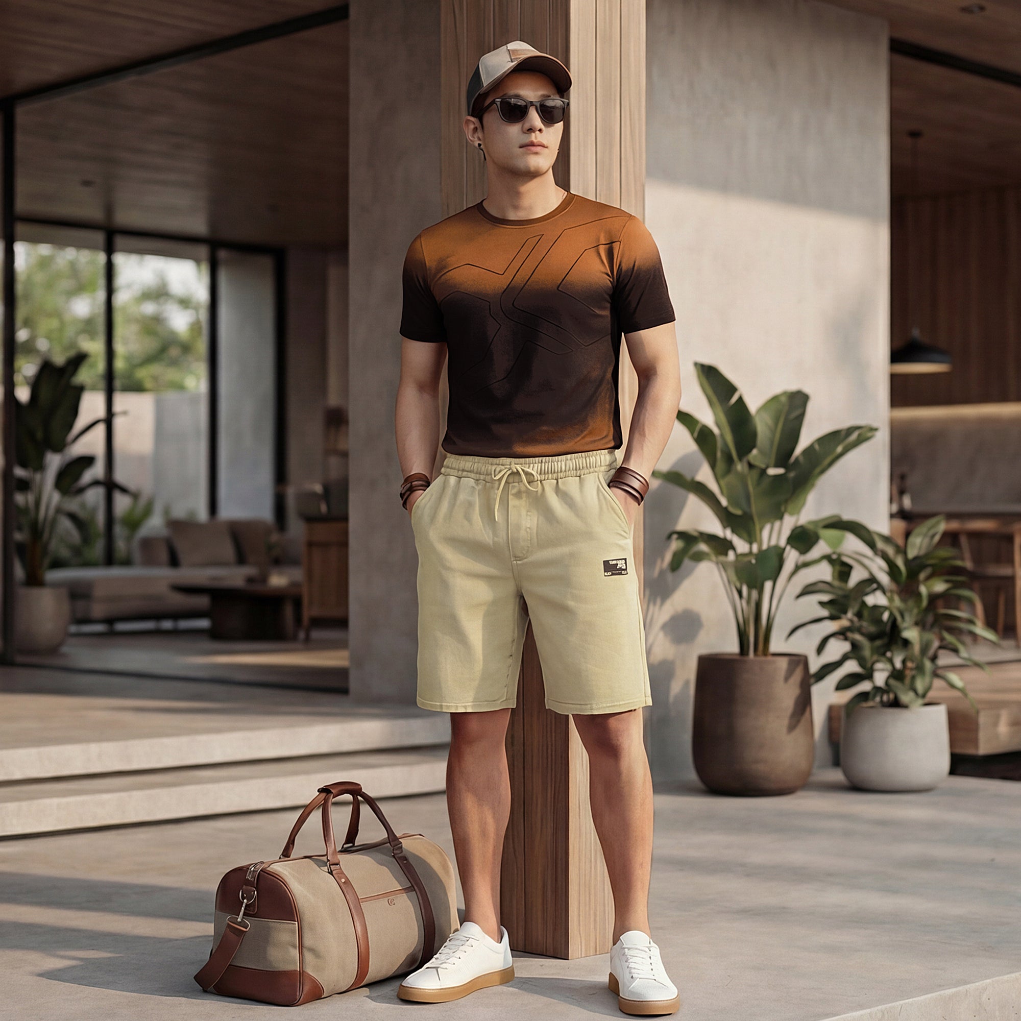 Killer Men Rust Printed Slim Fit T-Shirt