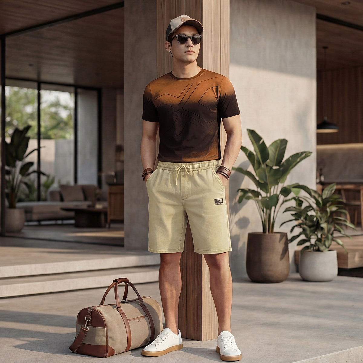 Killer Men Rust Printed Slim Fit T-Shirt
