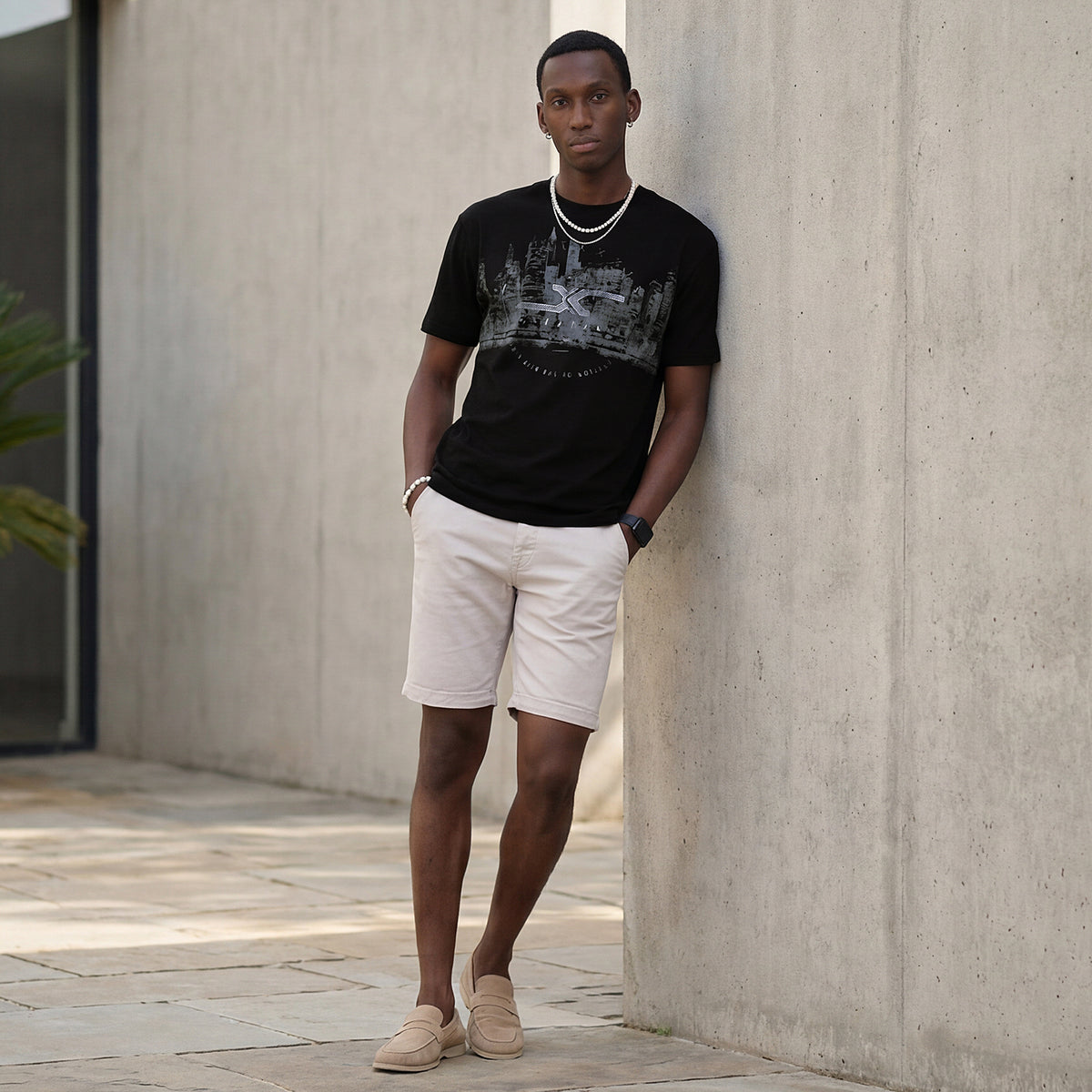 Killer Men Black Printed Slim Fit T-Shirts