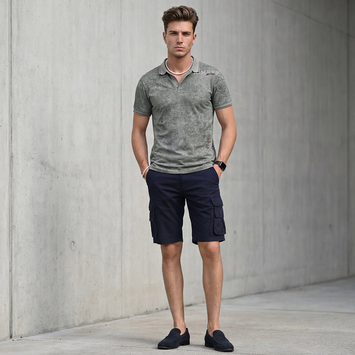 Killer Men Grey Printed Slim Fit T-Shirt