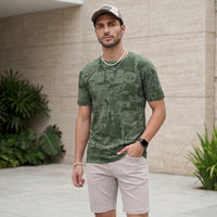 Killer Men Green Printed Slim Fit T-Shirts