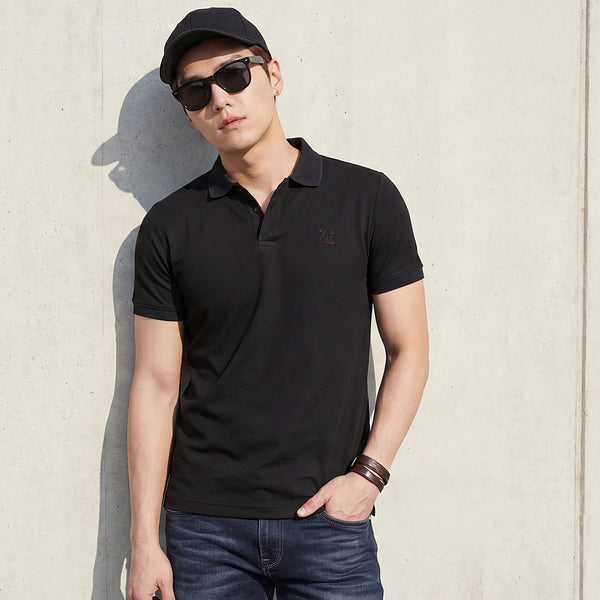 Killer Men Black Solid Slim Fit T-Shirts