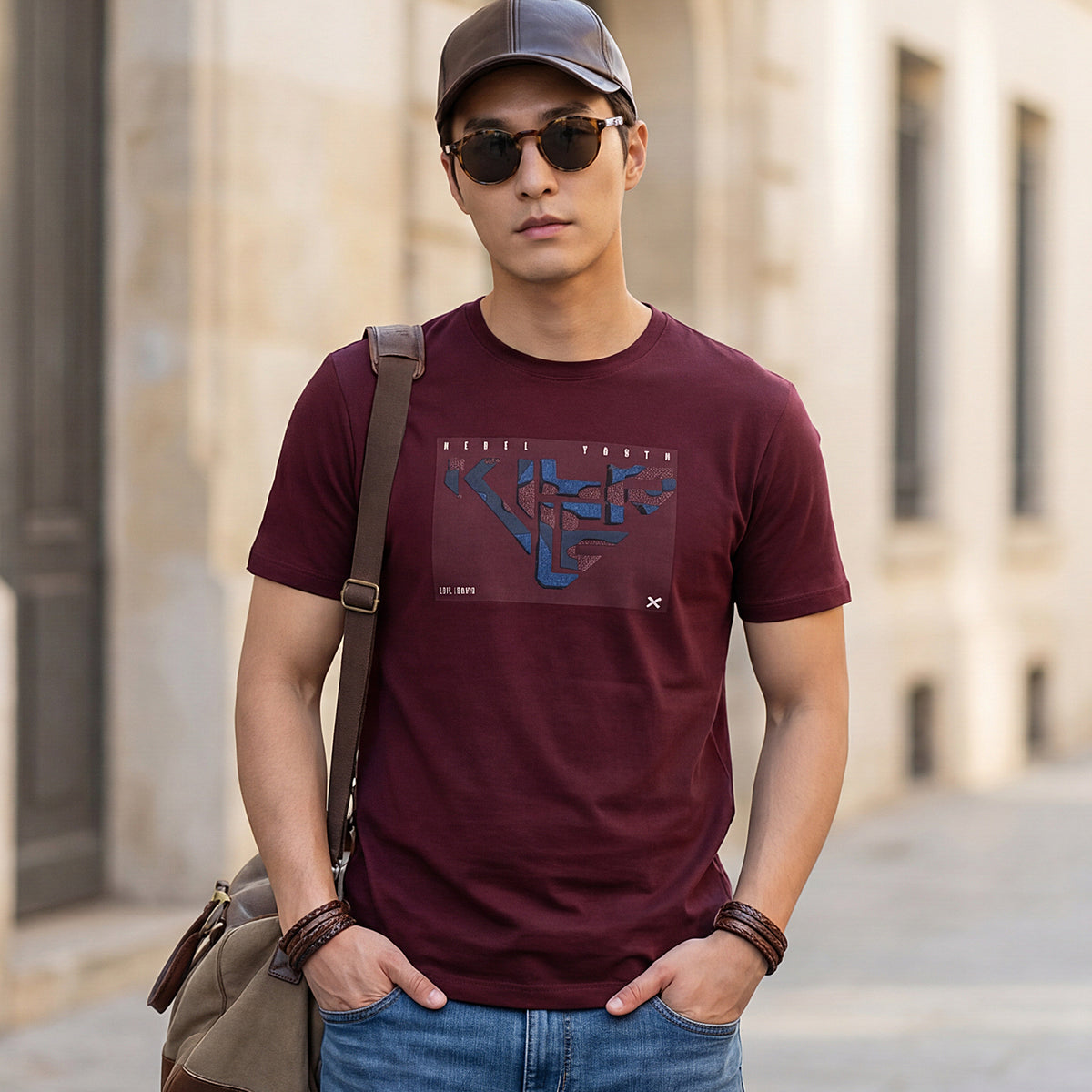 Killer Wine Printed Slim Fit T-Shirt