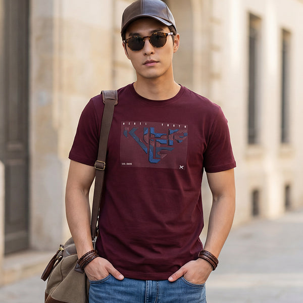 Killer Wine Printed Slim Fit T-Shirt