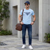 Killer Men Light Blue Printed Slim Fit T-Shirt