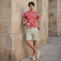 Killer Men Pink Printed Slim Fit T-Shirts