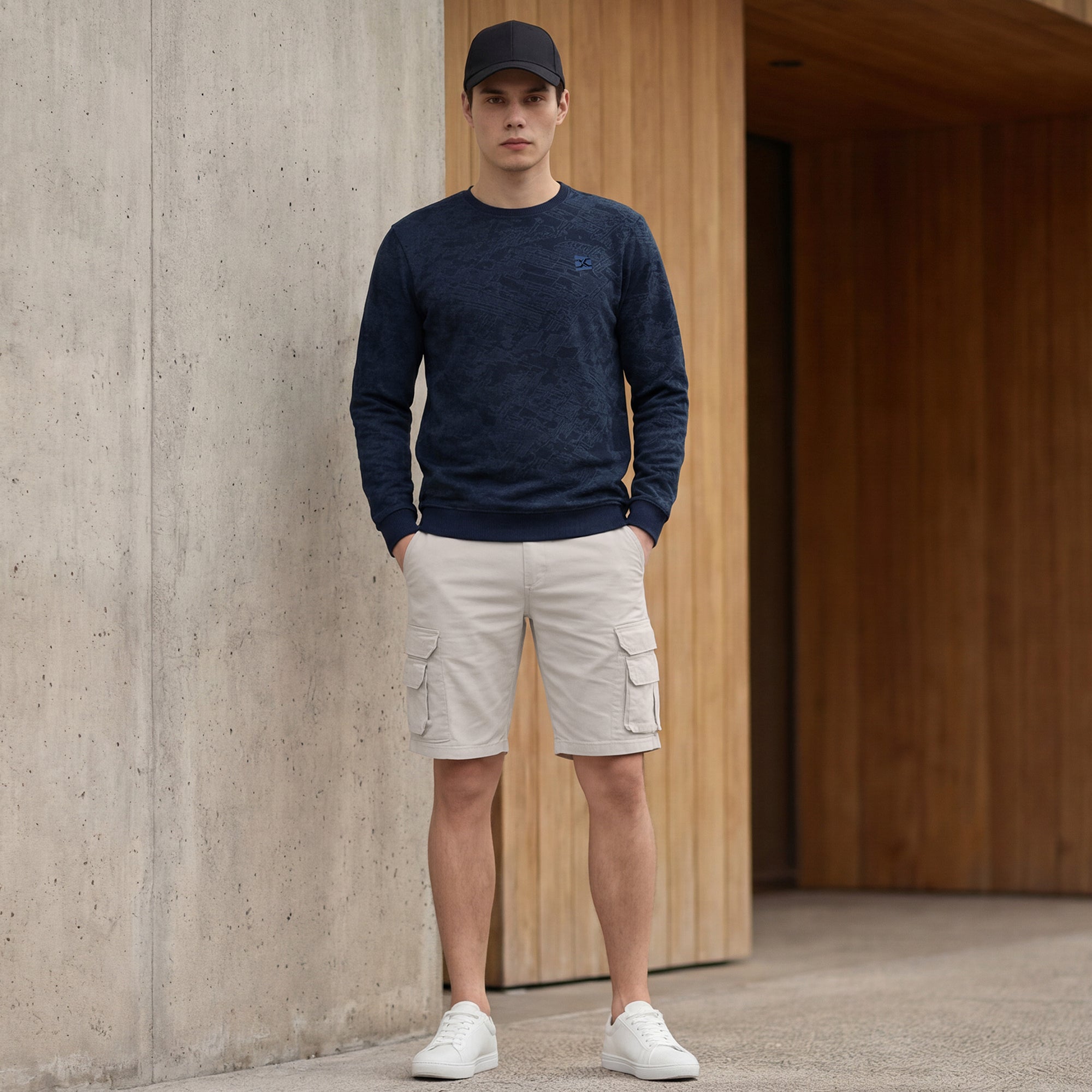 Killer Men Dark Blue Slim Fit T-Shirts