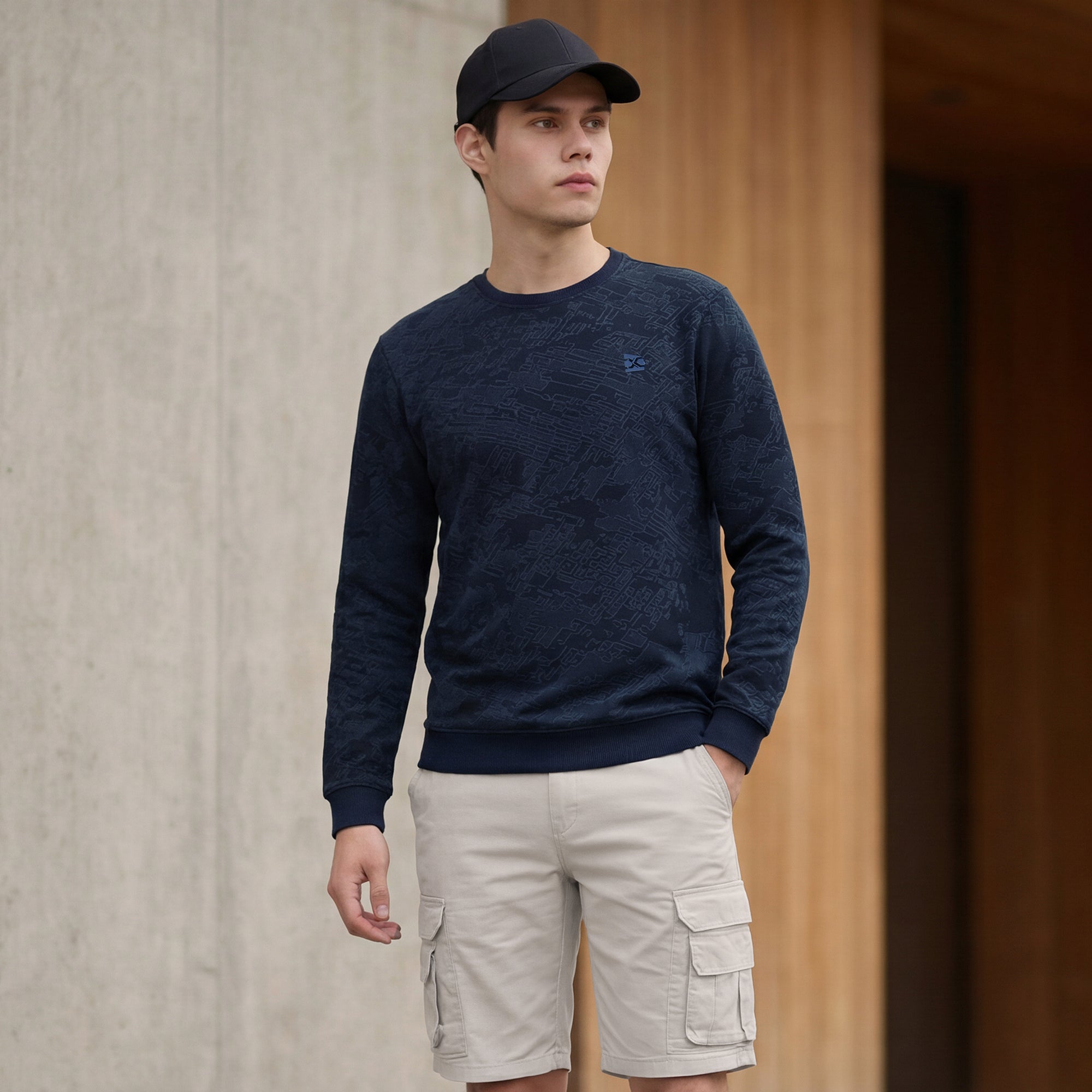 Killer Men Dark Blue Slim Fit T-Shirts