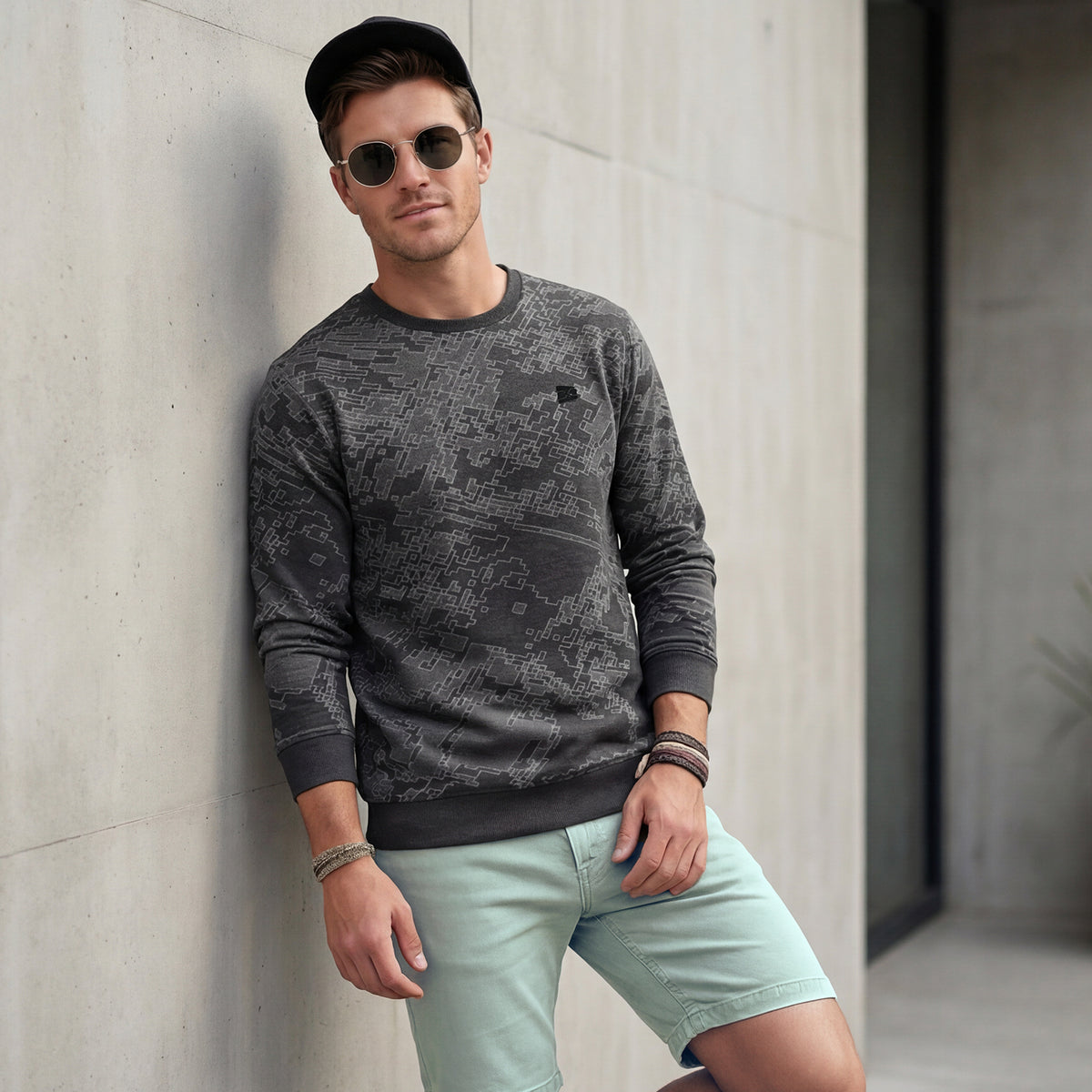 Killer Men Grey Slim Fit T-Shirts