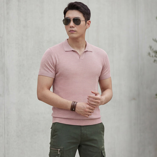 Killer Men Pink Printed Slim Fit T-Shirts