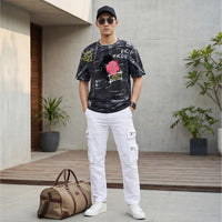 Killer Men Black Printed Slim Fit T-Shirt