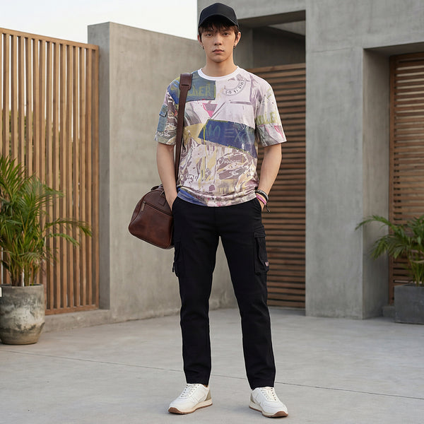 Killer Men White Printed Round Neck T-Shirts