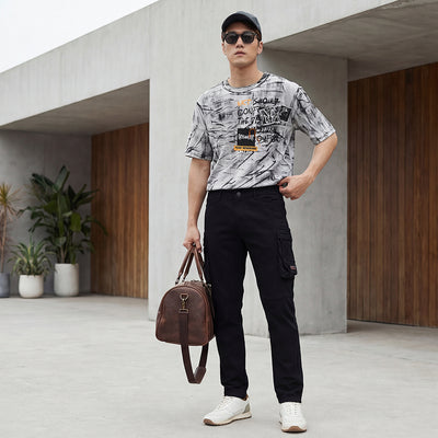 Killer Men White Printed Round Neck T-Shirts