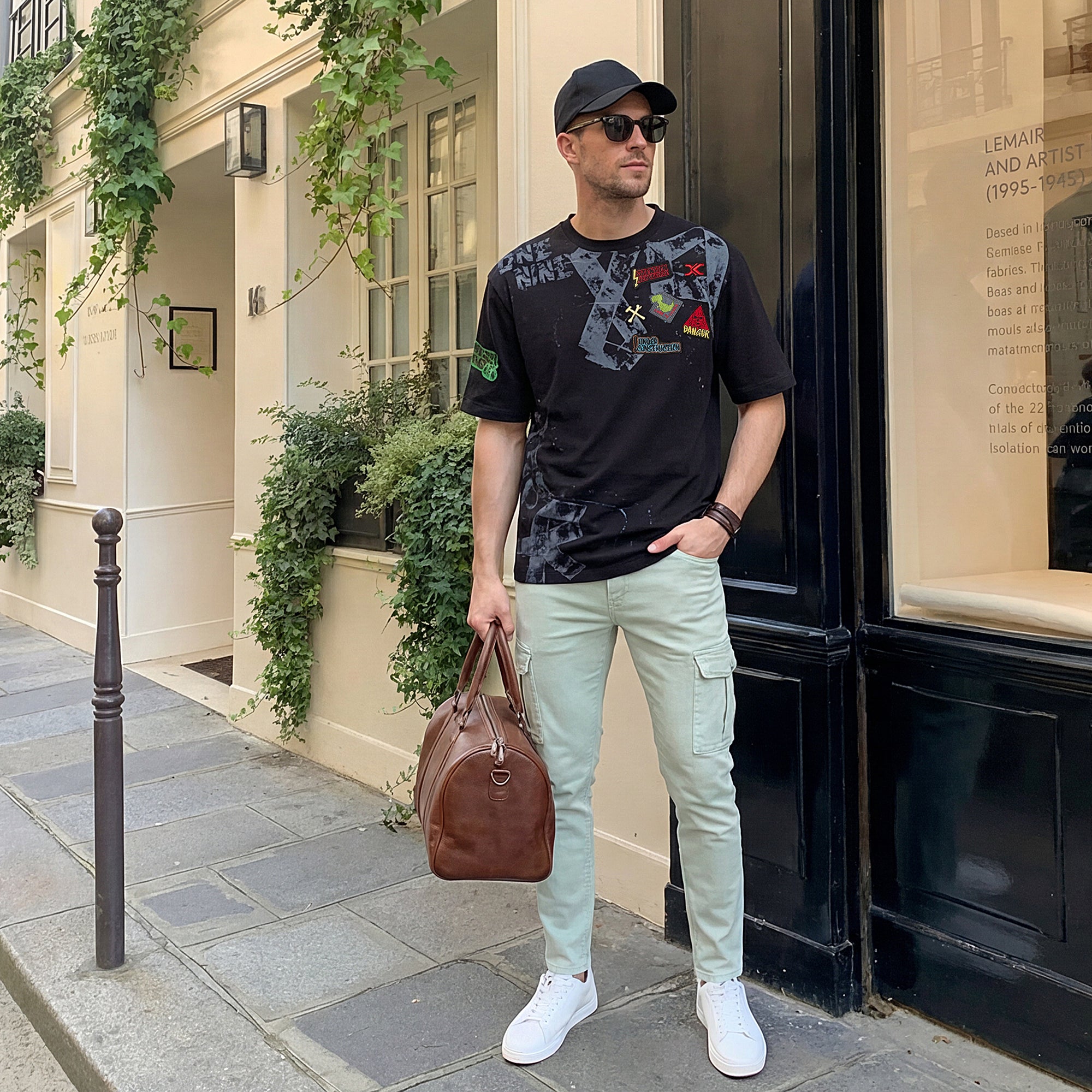 Killer Men Black Printed Round Neck T-Shirts