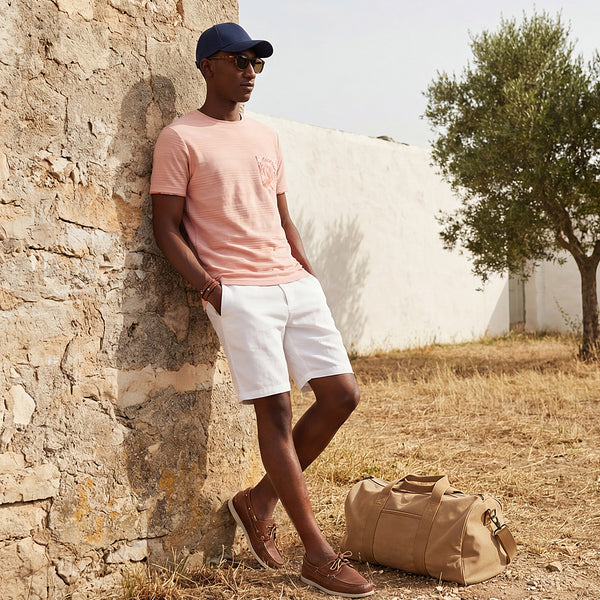 Killer Men Peach Printed Slim Fit T-Shirts