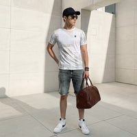 Killer Men White Printed Slim Fit T-Shirts