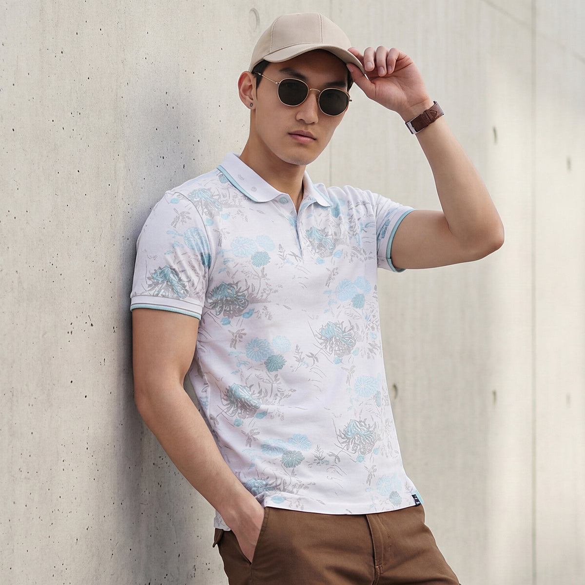 Killer Men White Printed Slim Fit T-Shirts